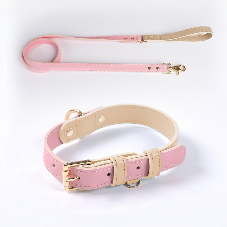 VELVETPAW - Leder Hundeleine & Halsband - Set | Premium Echtleder