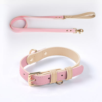 VELVETPAW - Leder Hundeleine & Halsband - Set | Premium Echtleder