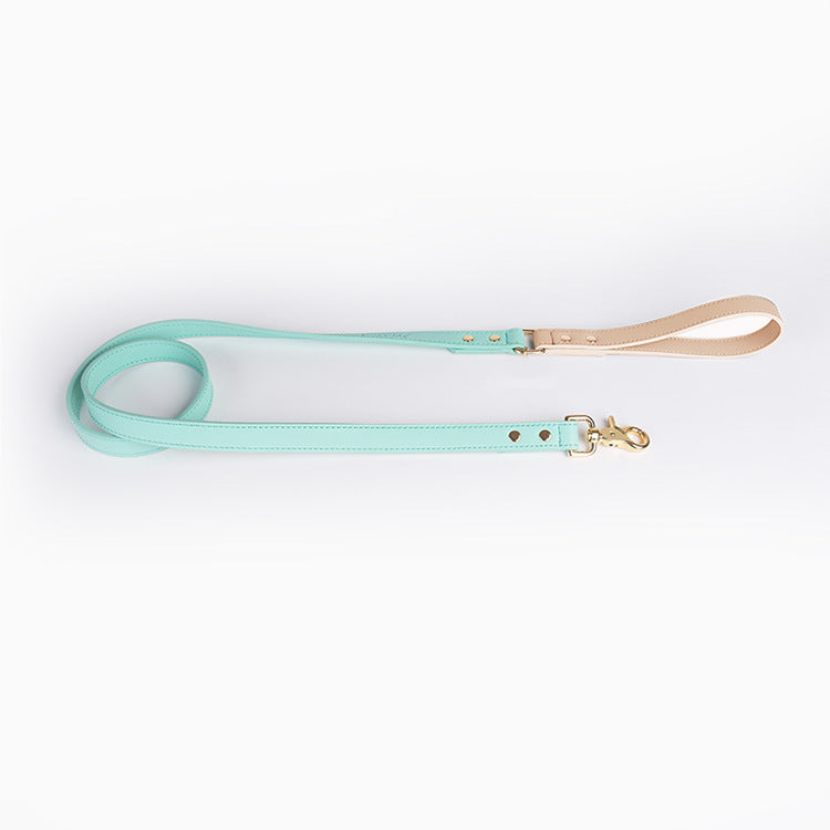 VELVETPAW - Leder Hundeleine & Halsband - Set | Premium Echtleder