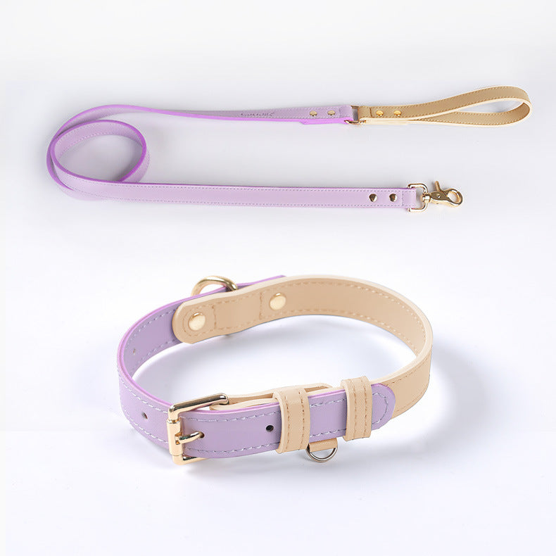 VELVETPAW - Leder Hundeleine & Halsband - Set | Premium Echtleder