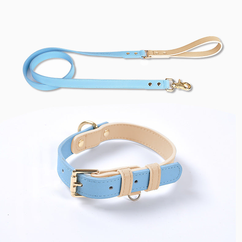 VELVETPAW - Leder Hundeleine & Halsband - Set | Premium Echtleder